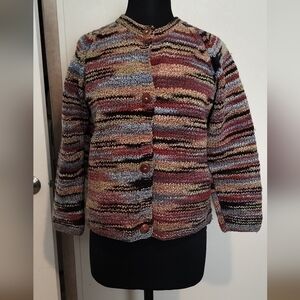 Colorful Striped Women's Cardigan